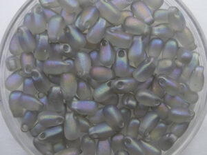 MLD-2136F Transparent Grey AB Matted Miyuki Long Drops 3x5,5 mm 5 gram