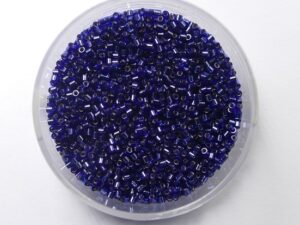 DBS-15-0183 Silver Lined Montana Sapphire Miyuki Delica's 15/0 - Afbeelding 1