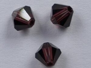 SW-04-BU 4 mm Burgundy Swarovski Element Bicones