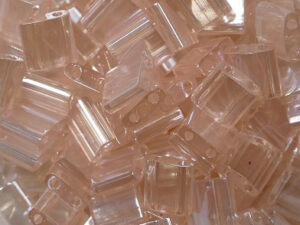 TL-0365 Light Rose Luster Miyuki Tila Beads 5x5 mm