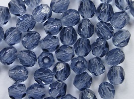 FP1-04-30320 Montana Blue Czech Glass Facet Firepolish 4mm 50 stuks