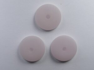 Pol-hr16-07 16 mm Polaris halfronde kraal, rosa
