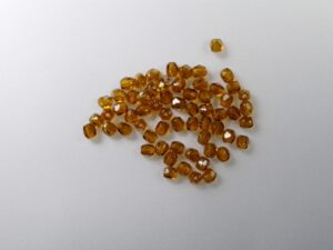 FP1-03-10060W Twilight Topaz Czech Glass Facet Firepolish 3mm 50 stuks - Afbeelding 1
