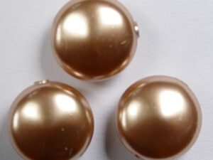 Coin parels, 12 mm, Swarovski, Rose Gold