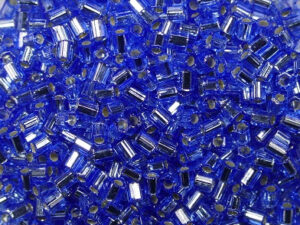 MH-11-2431 Silver Lined Dark Cornflower Blue Miyuki Rocailles hex cut 11/0 - Afbeelding 1