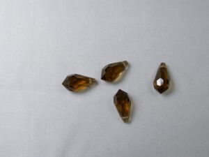 PrD-6.5-TOSM Drop, 6.5x13 mm, Preciosa, Smoked Topaz - Afbeelding 1