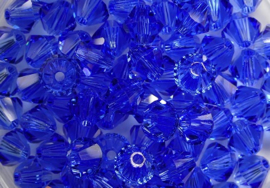 SW-05-SAP 5 mm Sapphire Swarovski Element Bicones - Afbeelding 2