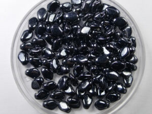 GB-23980-14400 Gekko beads, 3x5 mm, Jet Hematite - Afbeelding 1