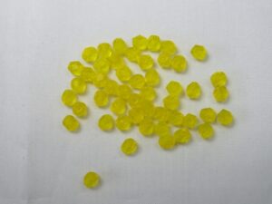 FP1-04-80010M Matte Lemon Czech Glass Facet Firepolish 4mm 50 stuks - Afbeelding 1