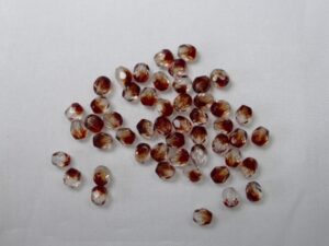 FP1-04-90111 Crystal Garnet Czech Glass Facet Firepolish 4mm 50 stuks