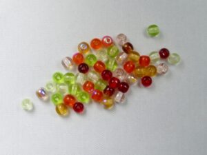 Czech Glass,  Druk Round beads, 4 mm,  MixTango