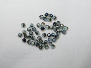 FP1-03-60010BR Blue Iris Aquamarine Czech Glass Facet Firepolish 3mm 50 stuks - Afbeelding 1