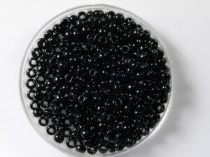 M-8-0401 Opaque Black Miyuki Rocailles 8/0