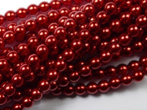03-132-19001-70498 Czech glasparels, 3 mm, Red