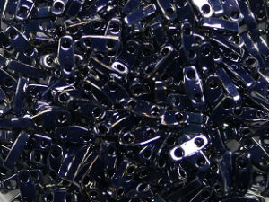 QTL-0464 Opaque Light Gunmetal Miyuki Quarter Tila Beads 5x1,2 mm