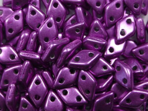 CM-DI-05A10 Color Trends Saturated Metallic Spring Crocus CzechMates 2-hole Diamond Beads, 5 gram