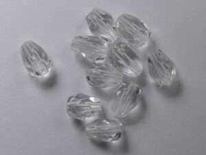 Firepolished Drops, 7x5 mm, Crystal - Afbeelding 1