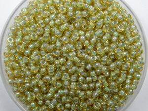 M-11-0359 Pale Blue Lined Light Topaz Luster 10 gram