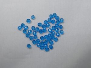 FP1-03-60050 Aqua Capri Blue Czech Glass Facet Firepolish 3mm 50 stuks - Afbeelding 1