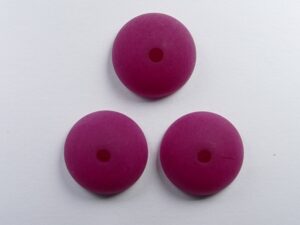 Pol-hr16-09 16 mm Polaris halfronde kraal, fuchsia