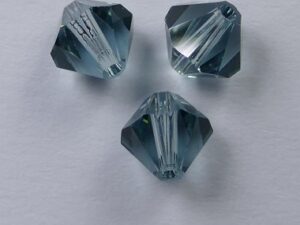 6 mm Indian Sapphire Swarovski Element Bicones - Afbeelding 1
