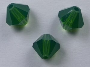 6 mm Palace Green Opal Swarovski Element Bicones - Afbeelding 1