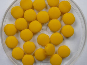 DD-93110-84110 Sunflower Yellow Matted DiscDuo Bead OP=OP