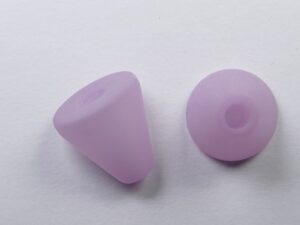 Pol-keg10-10 10 mm Polaris kegel kraal, zacht lila