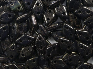 CM-DI-23980LZ Dark Bronze CzechMates 2-hole Diamond Beads, 5 gram