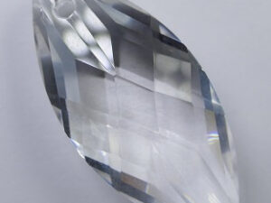 Navette Pendant, 40x18 mm, Swarovski, Crystal - Afbeelding 1