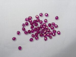FP1-03-69260CR Halo Madder Rose Czech Glass Facet Firepolish 3mm 50 stuks