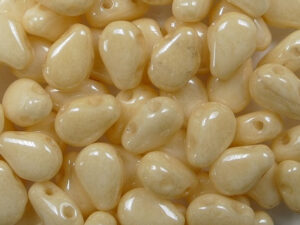 RDD-03000-14413 Round Dropduo, 5x7 mm, Chalk White Champagne Luster