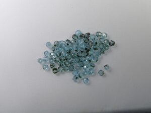 FP1-03-68116 Teal Tortoise Czech Glass Facet Firepolish 3mm 50 stuks