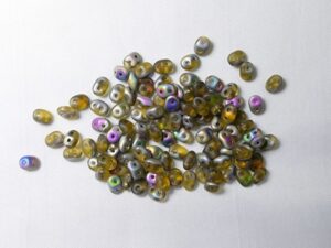 SD-10060MV Matte Vitral Topaz Matubo SuperDuo 10 gram - Afbeelding 1