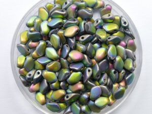 GB-00030-28170 Crystal Vitrail Full Matted Gekko beads, 3x5 mm,