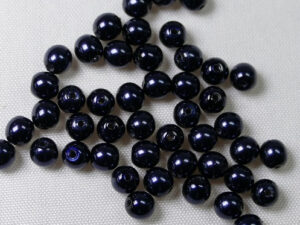 PrP-04-BLDK Dark Blue Preciosa Parels 4 mm - Afbeelding 1