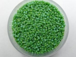 DBS-15-0877 Matte Opaque Green AB Miyuki Delica's 15/0