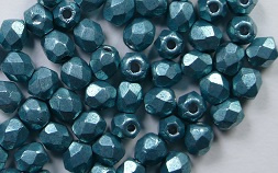 FP1-03-77060CR Saturated Metallic Island Paradise Czech Glass Facet Firepolish 3mm 50 stuks - Afbeelding 1