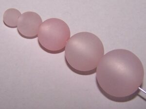 Pol-r04-07 4 mm Polaris ronde kraal, rosa