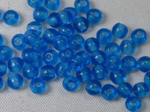 Round Beads , 3 mm, Czech Glass Aquamarine