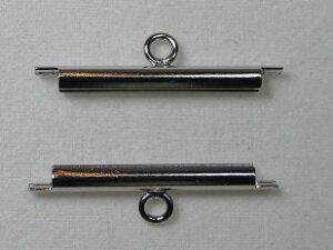 M-TUBE-S-20 lichtzilverkleur Miyuki Slide End Tubes 20 mm