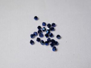 SW-04-METBL2 4 mm Metallic Blue 2x Swarovski Element Bicones - Afbeelding 1