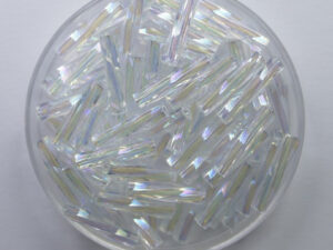 M-BGL-T12-0250 Crystal AB Miyuki Twisted Bugles 12mm