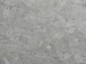 QTL-0131FR Matted Crystal AB Miyuki Quarter Tila Beads 5x1,2 mm