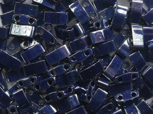 M-HTL-0464 Light Gunmetal Miyuki Half Tila Beads 5x2,3 mm