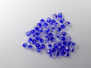 FP1-04-30091 Crystal Cobolt Czech Glass Facet Firepolish 4mm 50 stuks