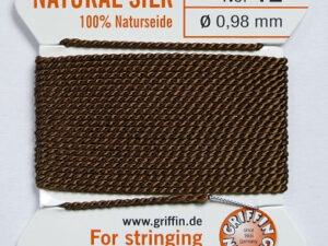 Parelzijde, maat 12, Brown
