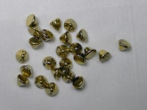 Button Beads, Jet Full Amber 50 Pc.