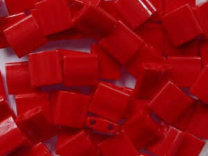 TL-0408 Opaque Red Miyuki Tila Beads