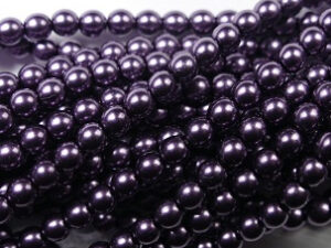 04-132-19001-10241 Czech glasparels, 4 mm, Eggplant